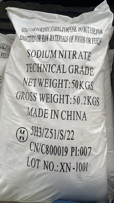 7631-99-4 κρύσταλλο 99,3% NaNO3 σκονών λιπάσματος νιτρικών αλάτων νατρίου