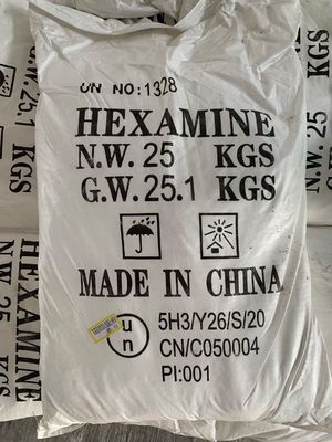 OHSAS18001 Hexamine βαθμός C6H12N4 βιομηχανίας σκονών CAS 100-97-0 για το κλωστοϋφαντουργικό προϊόν