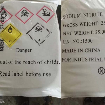 NaNO2 Νιτρικό νάτριο 25 KG/BAG Λευκή σκόνη CAS 7632-00-0