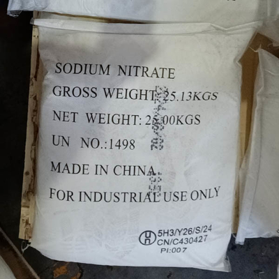25 KG/BAG Νιτρικό νάτριο CAS 7631-99-4 τύπος NaNO3