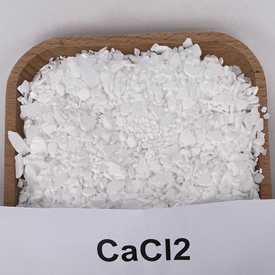 Διυδρογόνο CaCL2 χλωριούχο ασβέστιο Τροφική πρόσθετη ύλη 25 KG / BAG Λευκές νιφάδες Τροφική ποιότητα