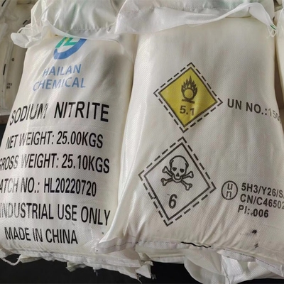 NaNO2 Νιτρικό νάτριο 25 KG / BAG Χρησιμοποιείται ως βαφή για τα υφάσματα