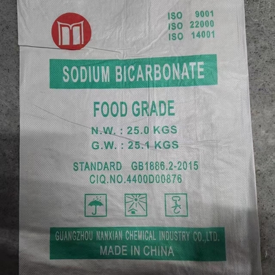 NaHCO3 Νάτριο Bicarbonate Baking Soda 25 KG / BAG Λευκή σκόνη Τροφικής ποιότητας